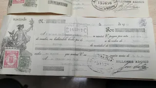 2 Antiguas Letras de Cambio 1933