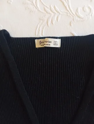 Cardigan Stradivarius Nero Taglia L