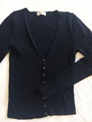 Cardigan Stradivarius Nero Taglia L