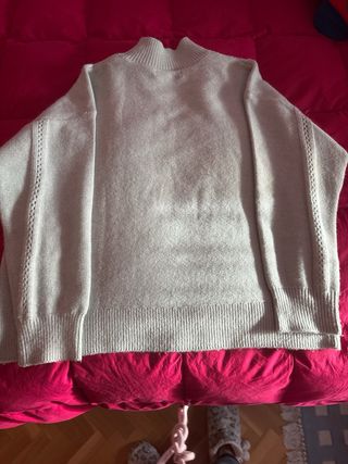 Jersey Mango Talla Única Beige