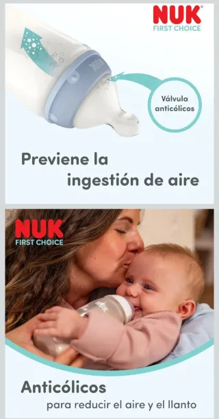 Lote 3 Biberones NUK + 2 Chupetes NUEVOS SIN USO