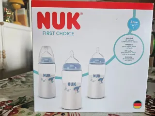 Lote 3 Biberones NUK + 2 Chupetes NUEVOS SIN USO