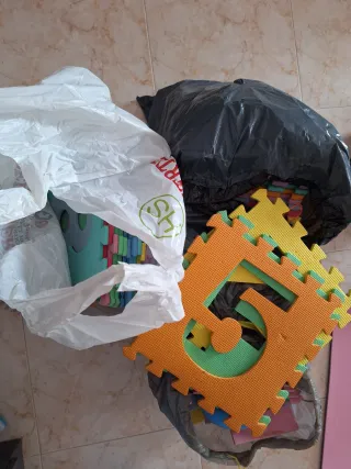 Suelo Goma Eva Niños Puzzle Colores