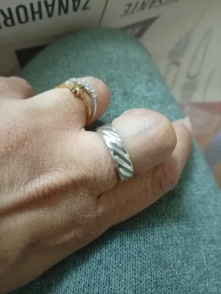 Anillo Pandora Oro y Plata