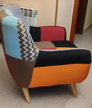 Butaca patchwork multicolor