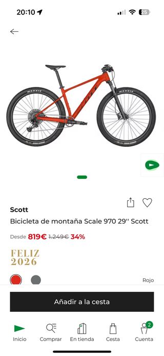 Bicicleta Scott Scale 970 29 talla M 2025