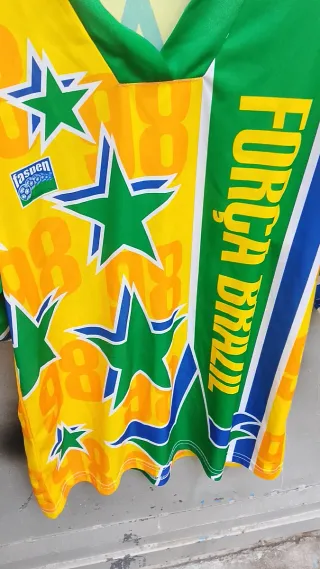 Maglia calcio tifosi Brasile Força Brasil 1998 tgM