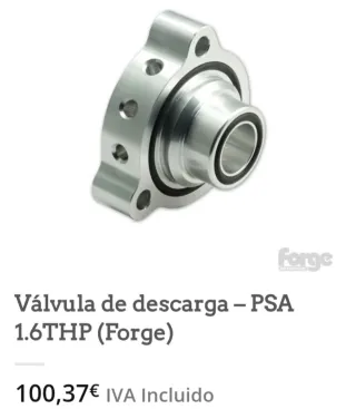 Válvula descarga Forge Motorsport sin estrenar