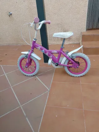 Bicicleta infantil princesas rosa