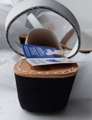 Mibo Avarcas Menorquinas Talla 40 Blanco Nacarado