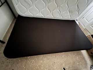 Colchón y somier tapizado + almohada