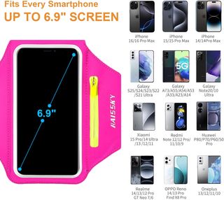 Portacellulare running rosa