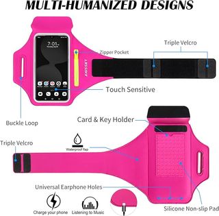 Portacellulare running rosa