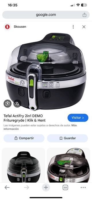 Tefal Actifry 2 en 1 Robot Cocina