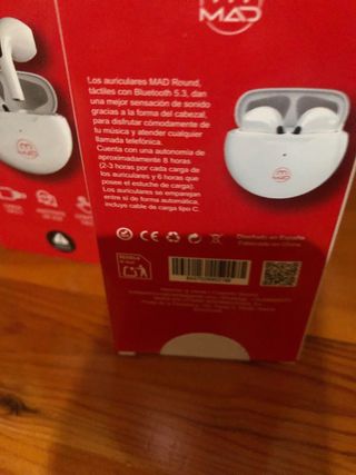 Cascos Inalambricos  lote de 3 MAD Blancos