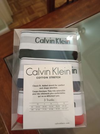 Pack 3 Calzoncillos Calvin Klein Cotton Stretch