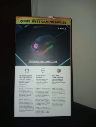 Ratón Gaming SteelSeries Rival 3 Negro