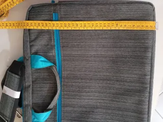 Borsa porta PC/Laptop grigio e turchese