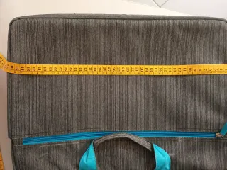 Borsa porta PC/Laptop grigio e turchese