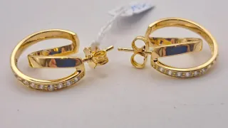 Pendientes Oro 18k con Circonitas