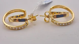 Pendientes Oro 18k con Circonitas
