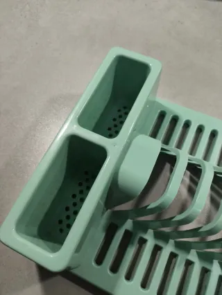 Escurridor de platos verde menta