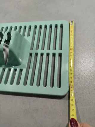 Escurridor de platos verde menta