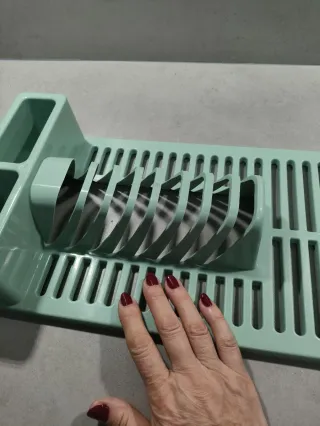 Escurridor de platos verde menta