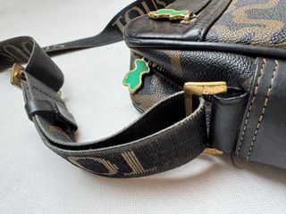 Bolso bandolera Tous negro y marrón