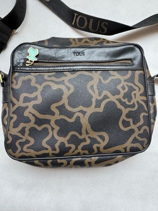 Bolso bandolera Tous negro y marrón