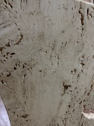 2 bases mesa centro mármol travertino