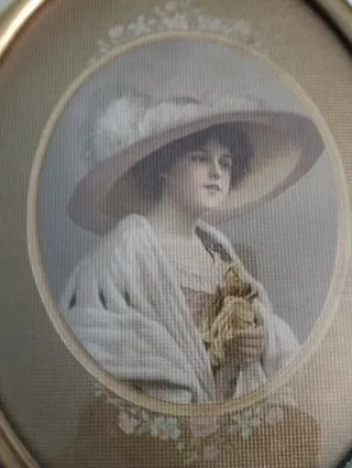 2 Cuadros Vintage Ovalados