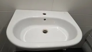 Lavabo Meridian Roca con semipedestal