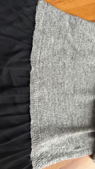 Vestido Promod manga larga con falda tul