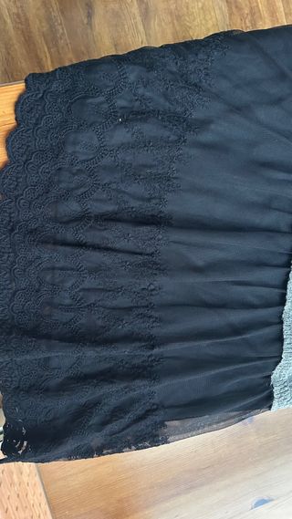 Vestido Promod manga larga con falda tul