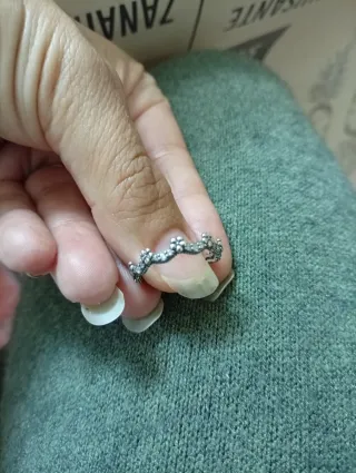 Anillo Pandora Original Oro y Plata