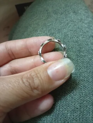 Anillo Pandora Original Oro y Plata