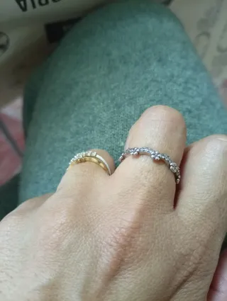 Anillo Pandora Original Oro y Plata