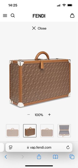 Maleta Fendi Marrón