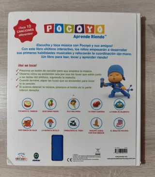 Libro Pocoyó con xilófono