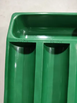 Bandeja clasificadora de monedas vintage