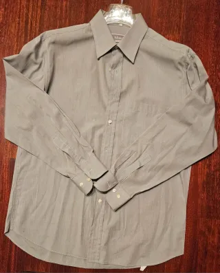 Camicia uomo classica grigia White