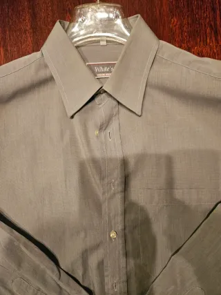 Camicia uomo classica grigia White