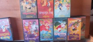 Lotto Videocassette Disney: Alice, Casper, Free Wi
