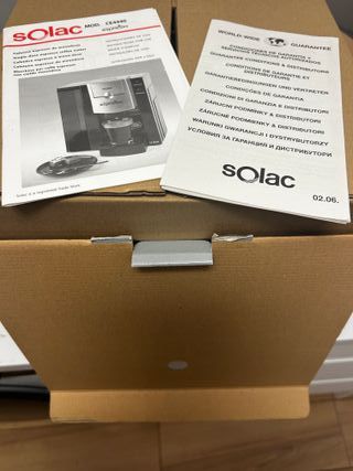 Cafetera Solac Personal Espresso Nueva