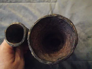 Antiguo objeto africano decorativo