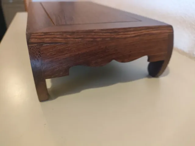 Mesa 30 cm  expositora bonsai madera.