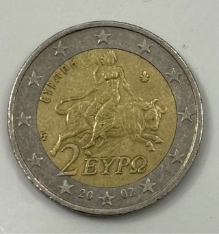 Moneda 2€ Grecia 2002 RARA EYPO S