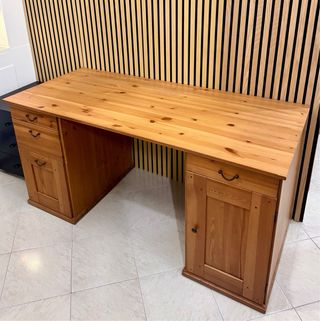 Scrivania IKEA ALVE Vintage Legno Anni '80