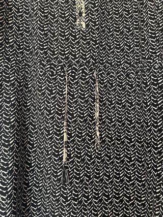 Vestido estampado blanco y negro